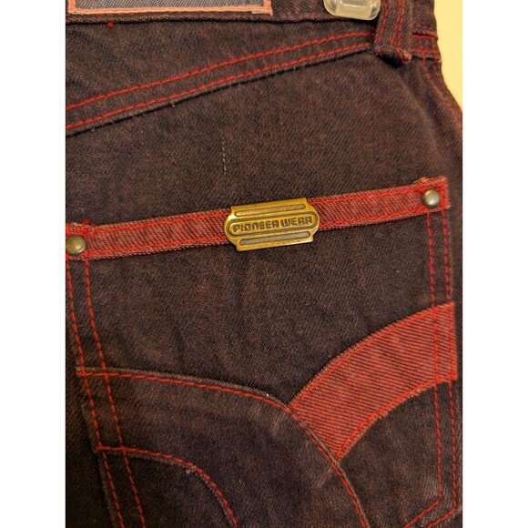 John Sullivan For Pioneer Wear Vintage Women Midi Skirt Denim Western Size 11/12 - Picture 10 of 12